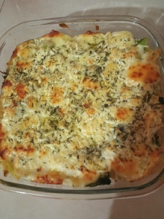 Una foto de Pasta gratinada con brócoli!!!