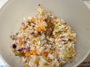 A picture of vinegar coleslaw