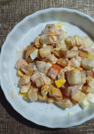 Foto resep 🥗 Potato Salad with Special Thousand Island Dressing