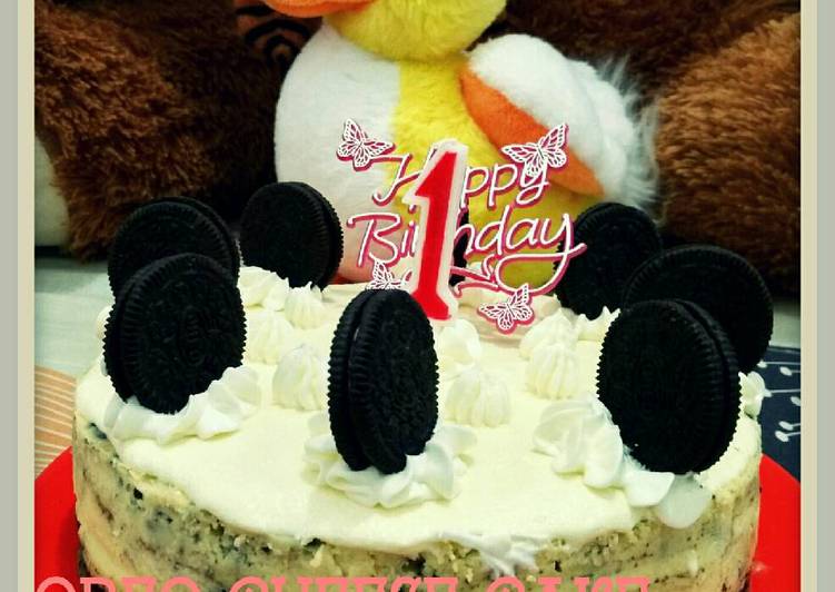 Resep Bake Oreo Cheesecake (for my baby love&#39;s birthday), Menggugah Selera