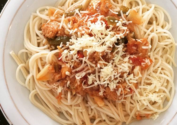 Resep Spicy Spaghetti Tuna, Menggugah Selera