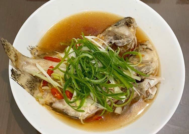 Masakan Unik Ikan kerapu tim Ala Warung