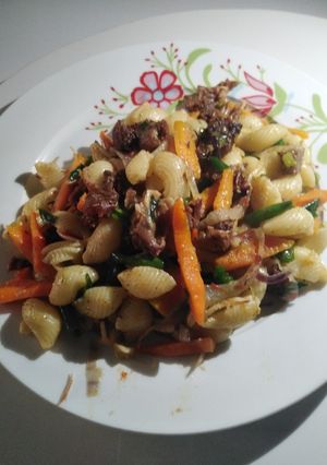 A picture of Beef Macaroni.