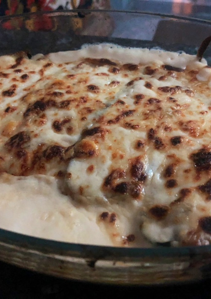 Una foto de Berenjena rellena sencilla