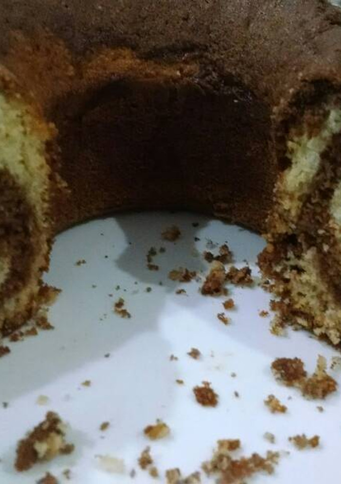 Una foto de Budín marmolado con dulce de leche