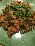 Bhindi masala curry แกงกระเจี๊ยบเขียวอินเดีย