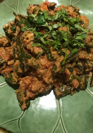 รูปของ Bhindi masala curry แกงกระเจี๊ยบเขียวอินเดีย