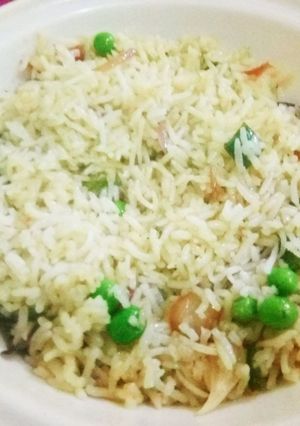 A picture of Peas Pulao.