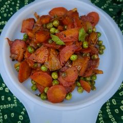 A picture of Gajar Matar ki sabji (north India special).