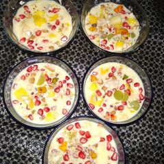 A picture of Fruit custard.
