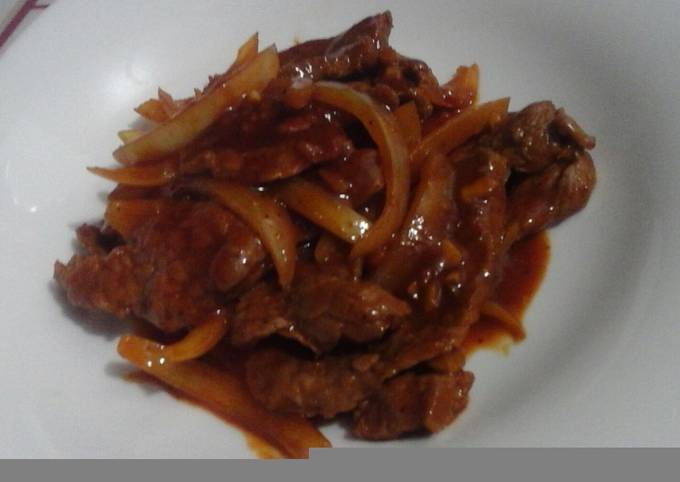 17.Daging sapi masak bawang bombai #BikinRamadanBerkesan