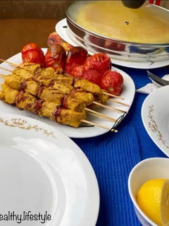 عکسی از دستور جوجه کباب گریل شده