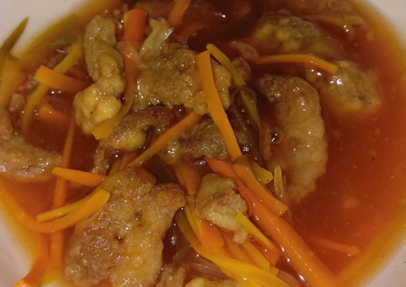 Kuluyuk daging/Koloke (daging asam manis)
