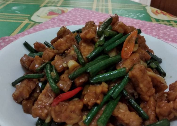 Resep Bumbu Dapur Tumis Tempe Kacang Panjang Saus Tiram