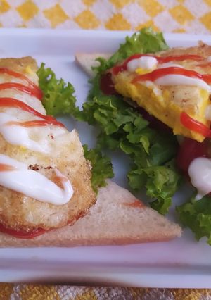 Foto resep Roti sandwich telur ceplok