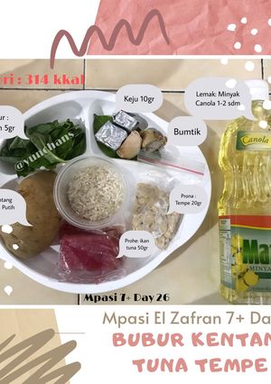Foto resep Mpasi 7+ Day 26 : Bubur Kentang Tuna Tempe