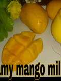 Creamy mango shake