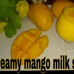 A picture of Creamy mango shake.