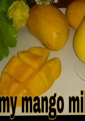 A picture of Creamy mango shake.