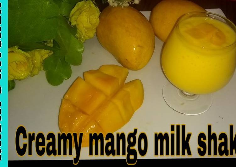Creamy mango shake