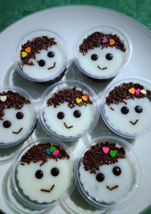Foto resep Puding Kribo Imut Ngangenin