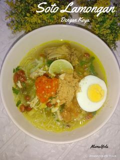 Foto resep Soto Ayam Lamongan Dengan Koya