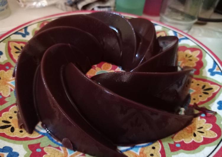 Cara Gampang Menyiapkan Pudding coklat Anti Gagal