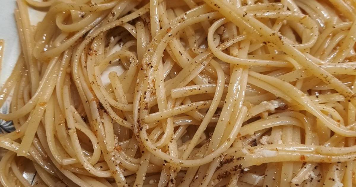 Fideos al olio Receta de La profe Luisa- Cookpad