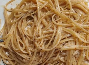 Una foto de Fideos al olio