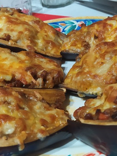 Una foto de Berenjenas rellenas de carne