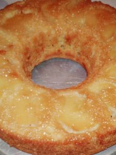 Una foto de Torta invertida de manzanas