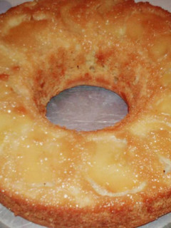 Una foto de Torta invertida de manzanas