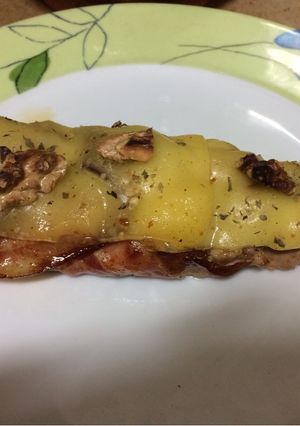 Una foto de Trenza de solomillo con salsa de setas