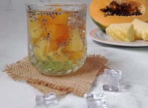 Foto resep Es Setup Nanas Pepaya
