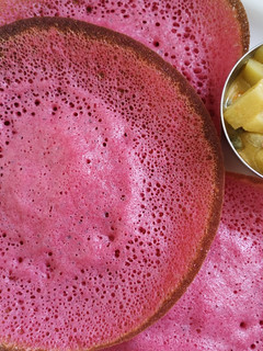 பீட்ரூட் ஆப்பம் (beetroot aapam Recipe in Tamil) செய்முறை முக்கிய புகைப்படம்