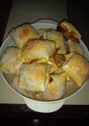 Una foto de Paquetitos de manzana caramelizada