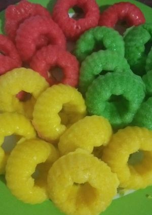 Foto resep Apem Warna Warni Praktis tanpa Tape