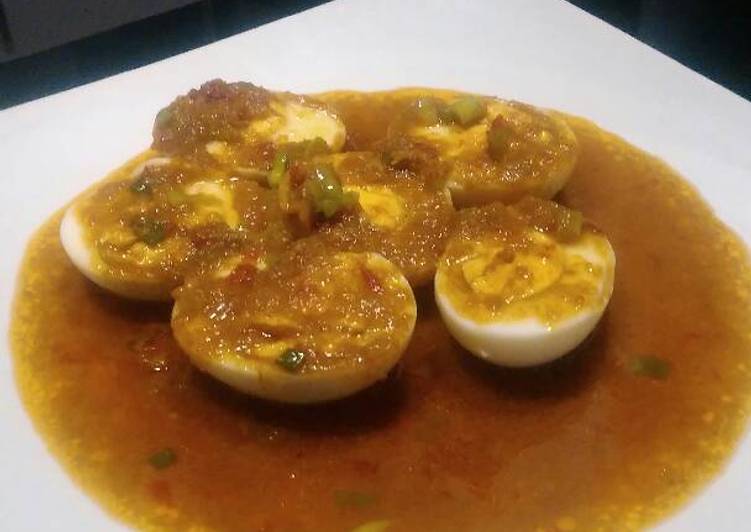 Resep Telur Bumbu Kuning, Menggugah Selera