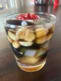 Grass Jelly with Lotus Seeds