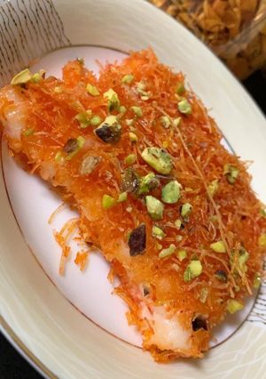صورة لوصفة كنافة خشنة