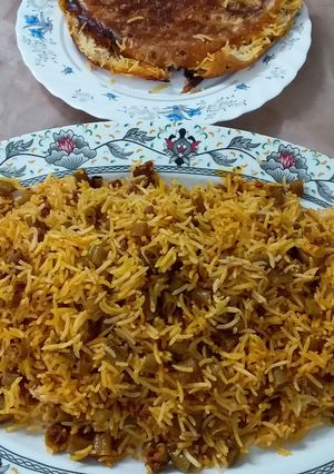 عکسی از دستور لوبیا پلو