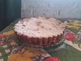 Torta veraniega con frutas de estación