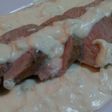 Solomillo de cerdo con salsa de queso