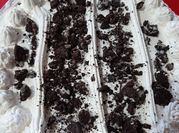 Una foto de torta oreo rapida