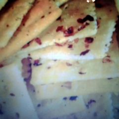 A picture of spicy fancy crackers.