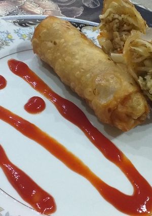 A picture of Chicken spring Roll.