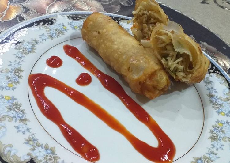 Recipe of Chicken spring Roll in 24 Minutes for Young Wife