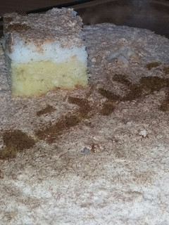 عکسی از دستور کیک با روکش نارگیلی