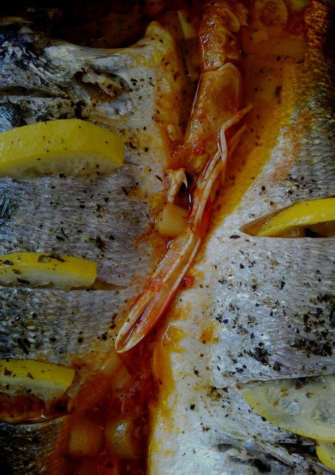 Una foto de Dorada al horno
