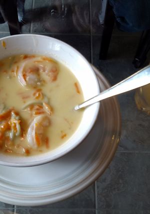A picture of Coconut shrimp soup.
